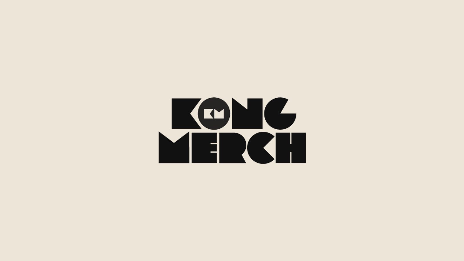 Identidad gráfica de Kong en tinta oscura sobre fondo claro