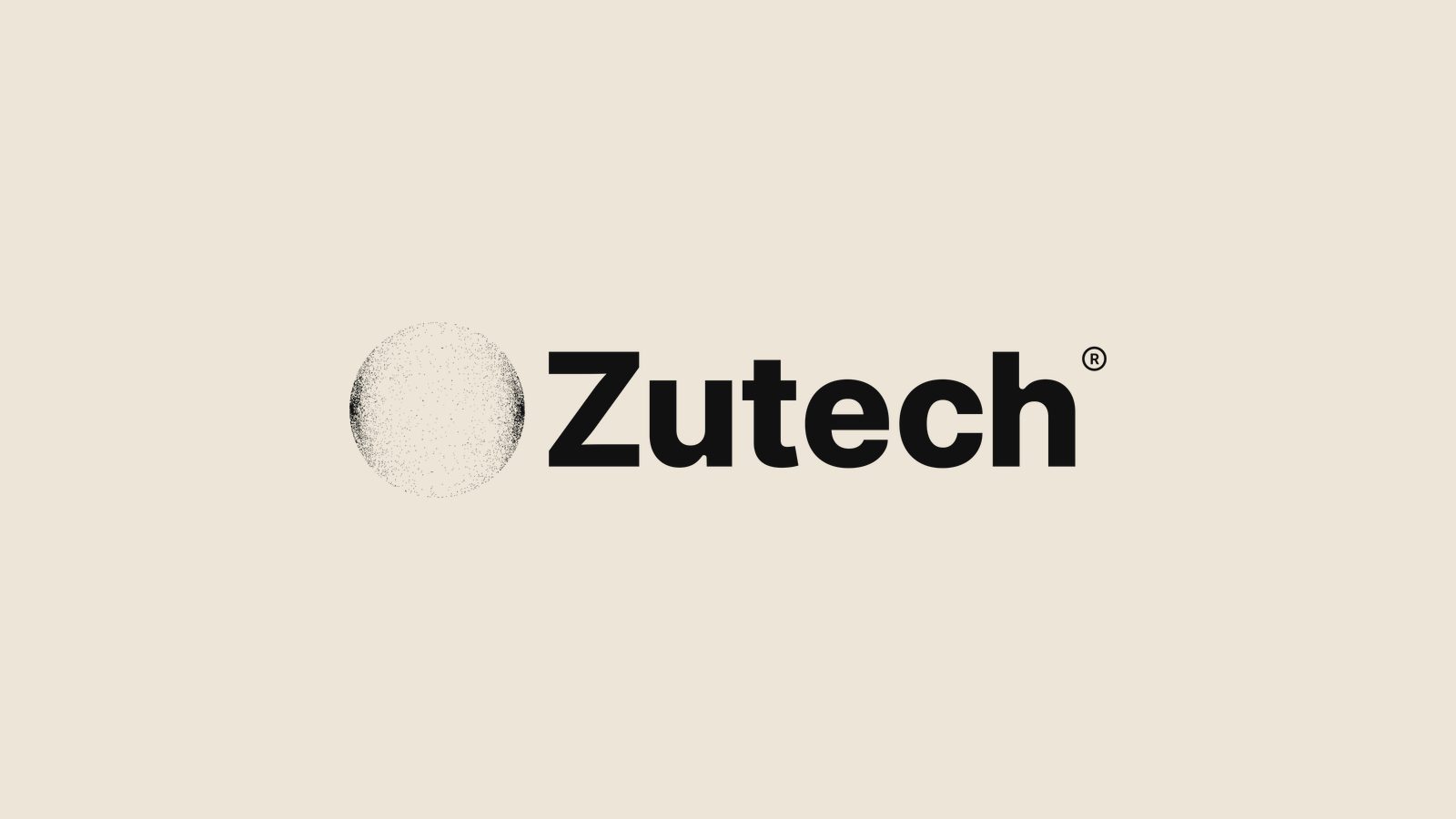 Identidad gráfica de Zutech en tinta oscura sobre fondo claro